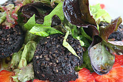 Warm salad of Clonakilty Black Pudding